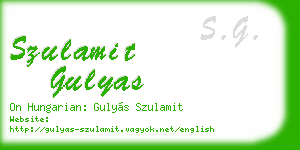 szulamit gulyas business card