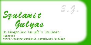 szulamit gulyas business card